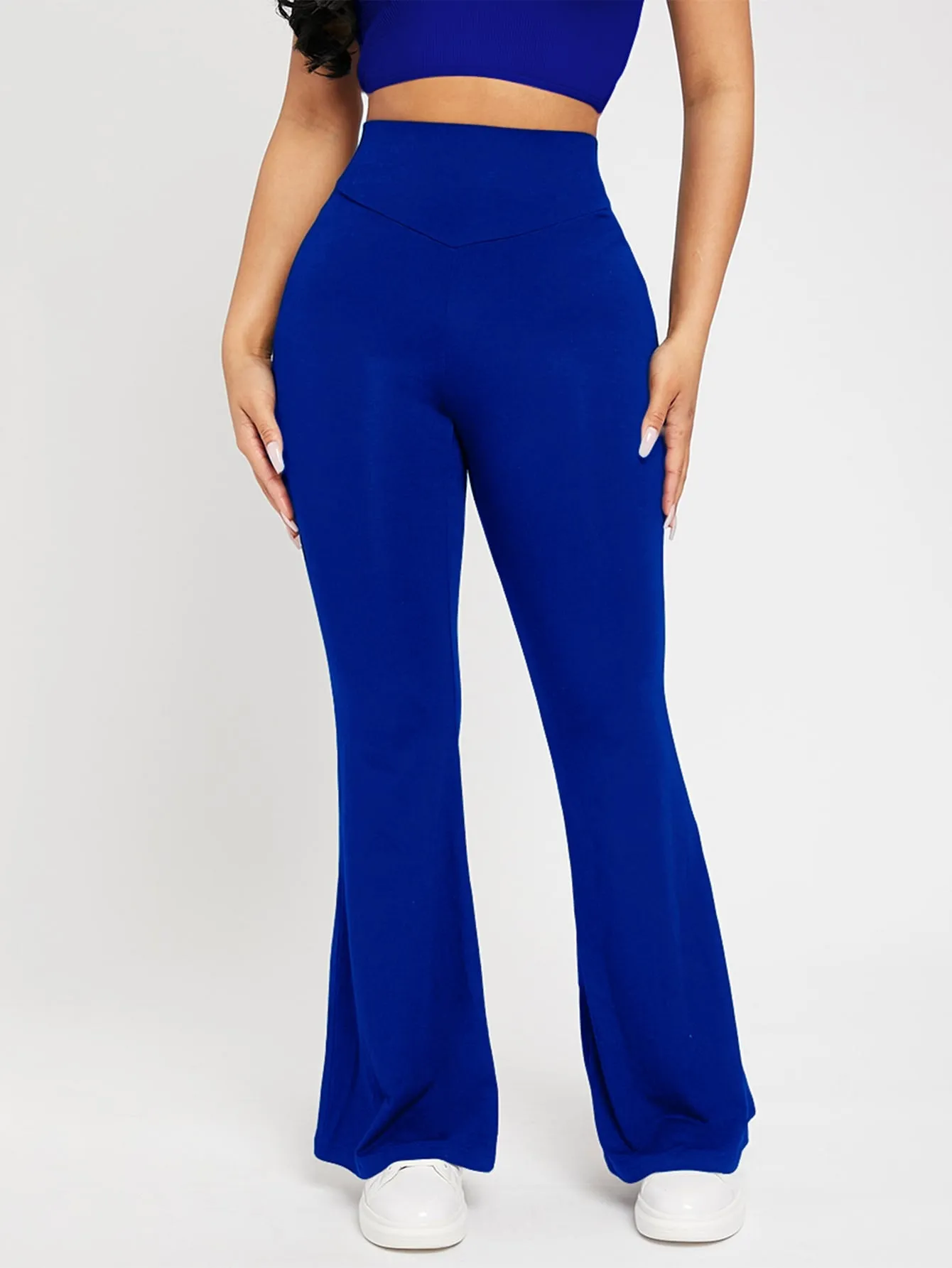 PETITE High Waist Flare Leg Pants