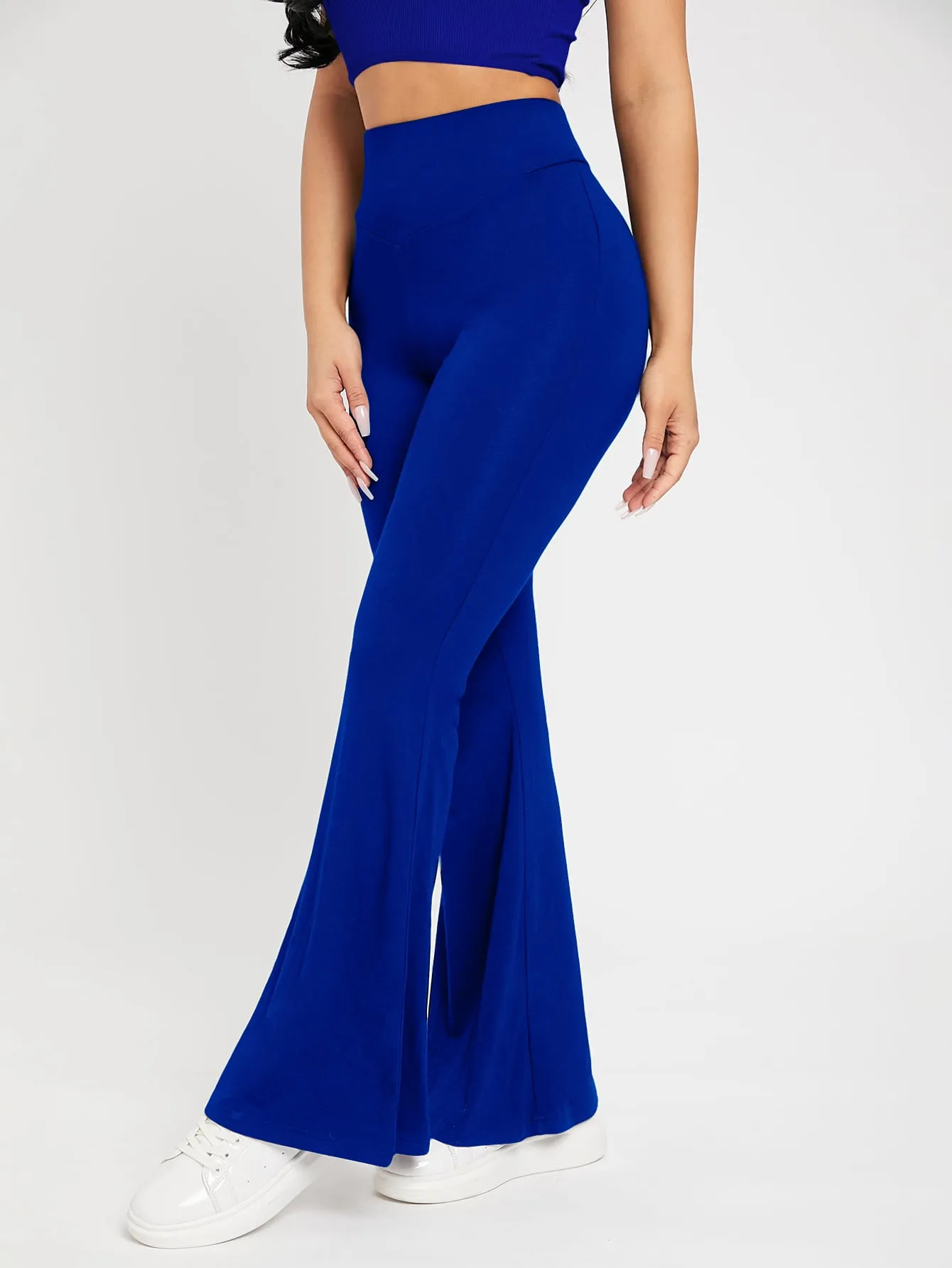 PETITE High Waist Flare Leg Pants
