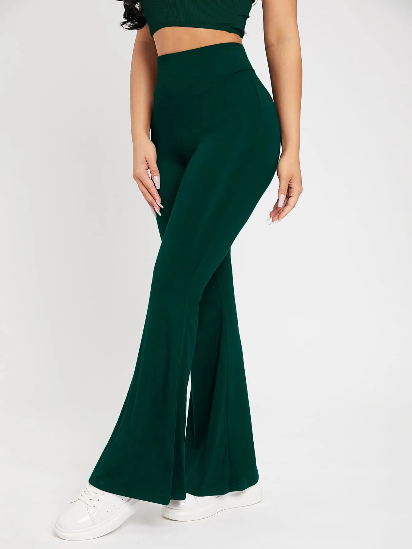 PETITE High Waist Flare Leg Pants