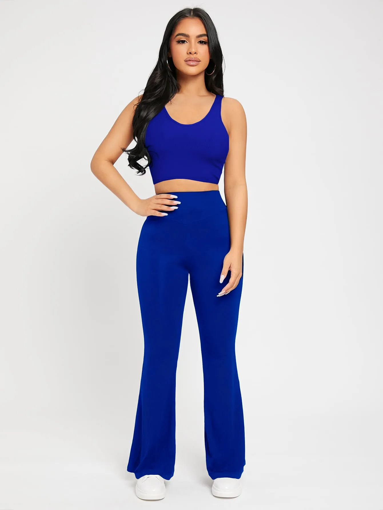 PETITE High Waist Flare Leg Pants