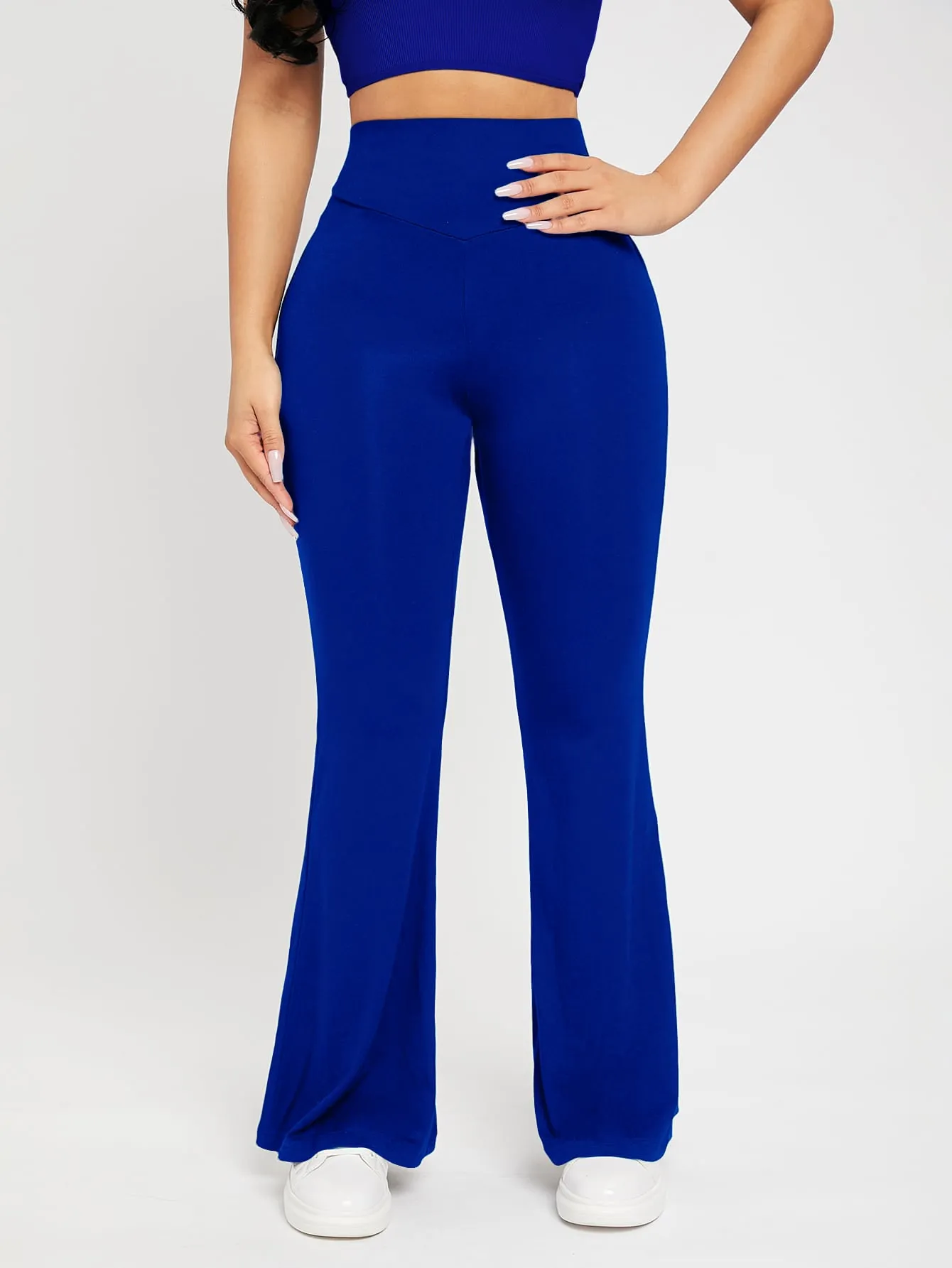 PETITE High Waist Flare Leg Pants