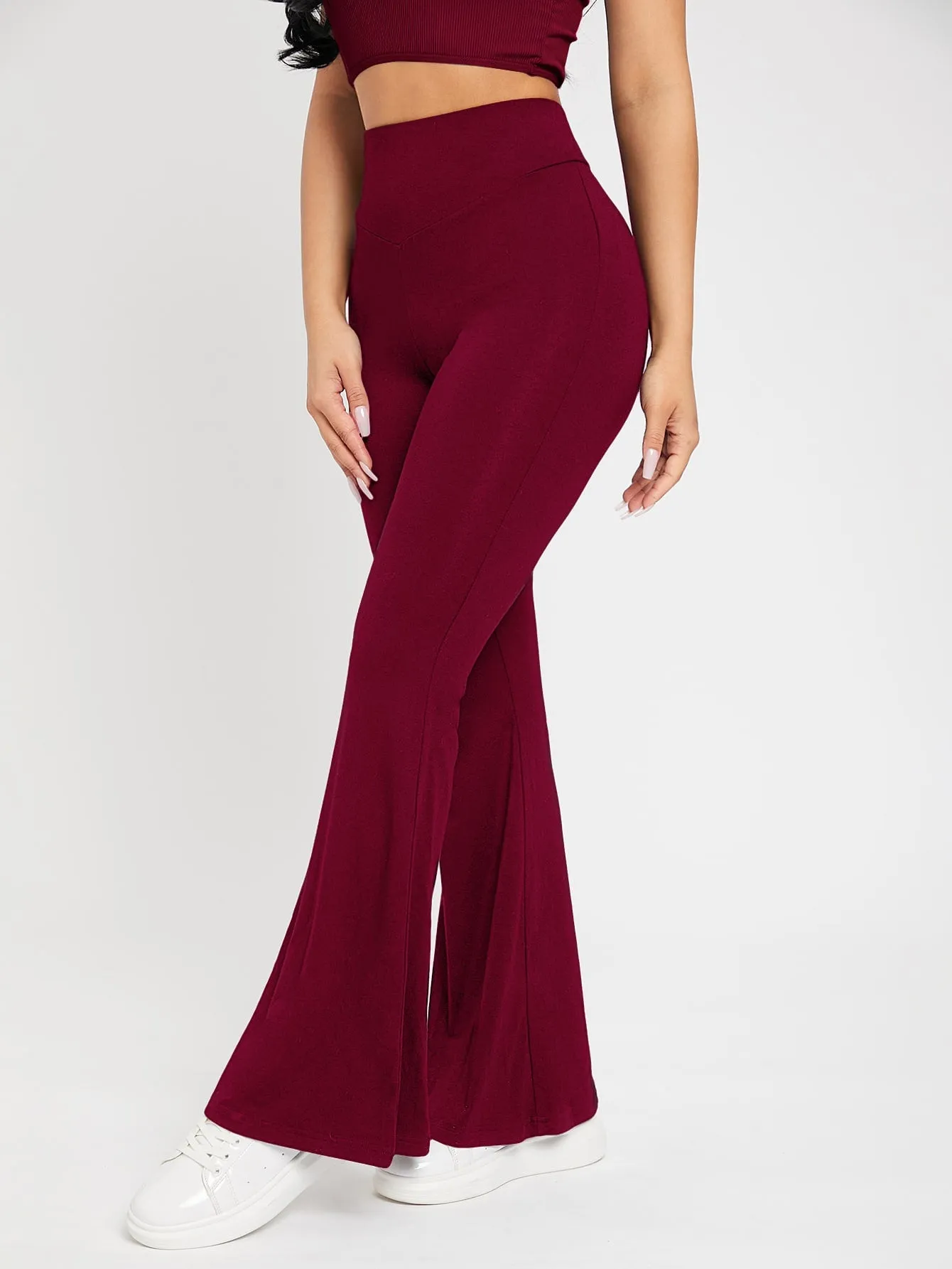 PETITE High Waist Flare Leg Pants