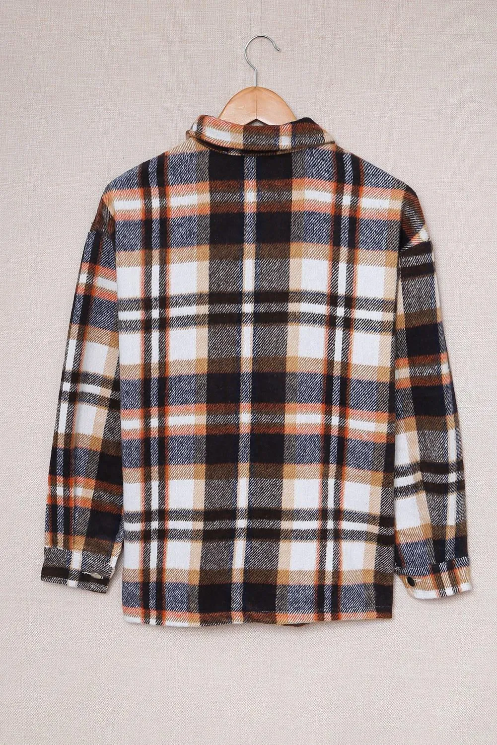 Plaid Shacket with Breast Pockets