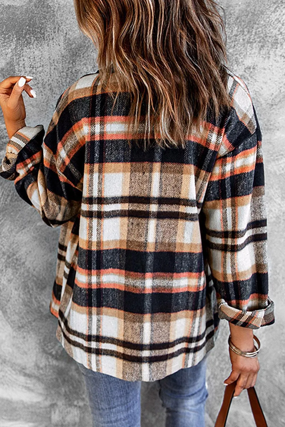 Plaid Shacket with Breast Pockets