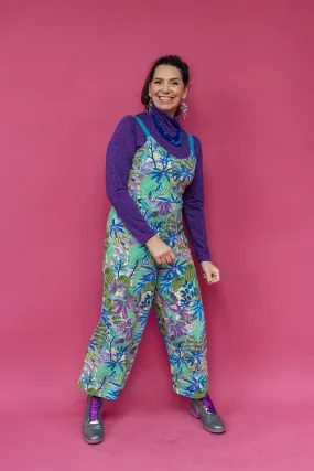 Relaxed Fit Jumpsuit in Green Garden (2 colours)