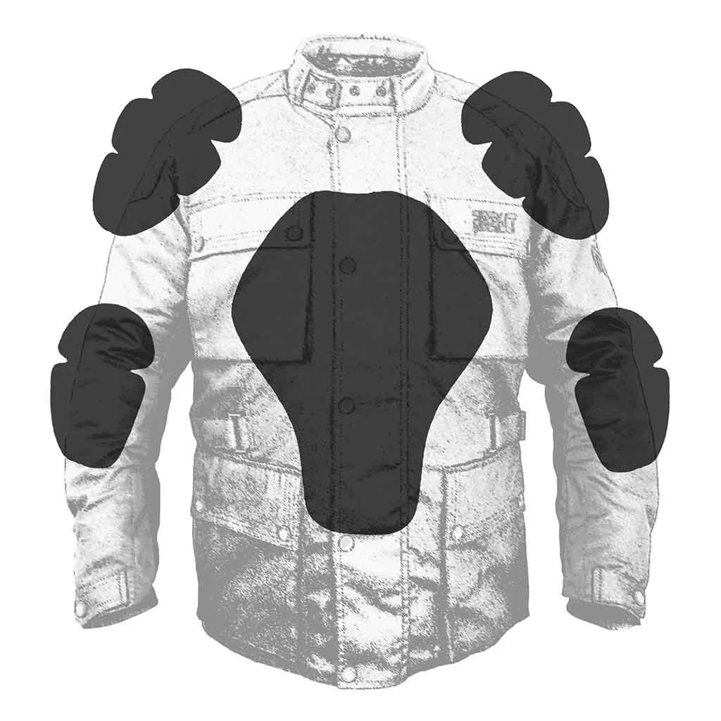 RIDERACT® Men Waxed Cotton Jacket Zacota Motorcycle Jacket