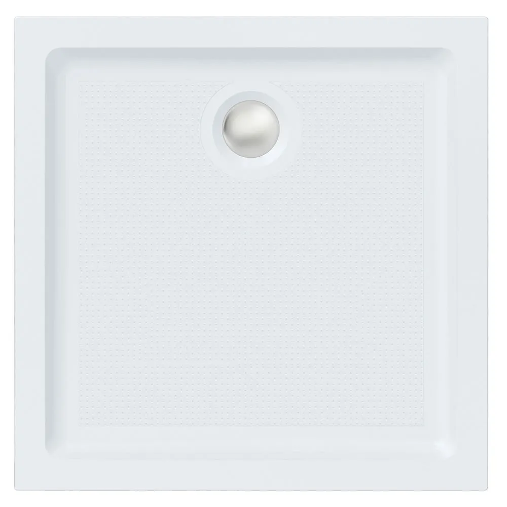 Roman Stone Solid Surface Anti Slip Shower Tray - 900 x 900 x 40mm
