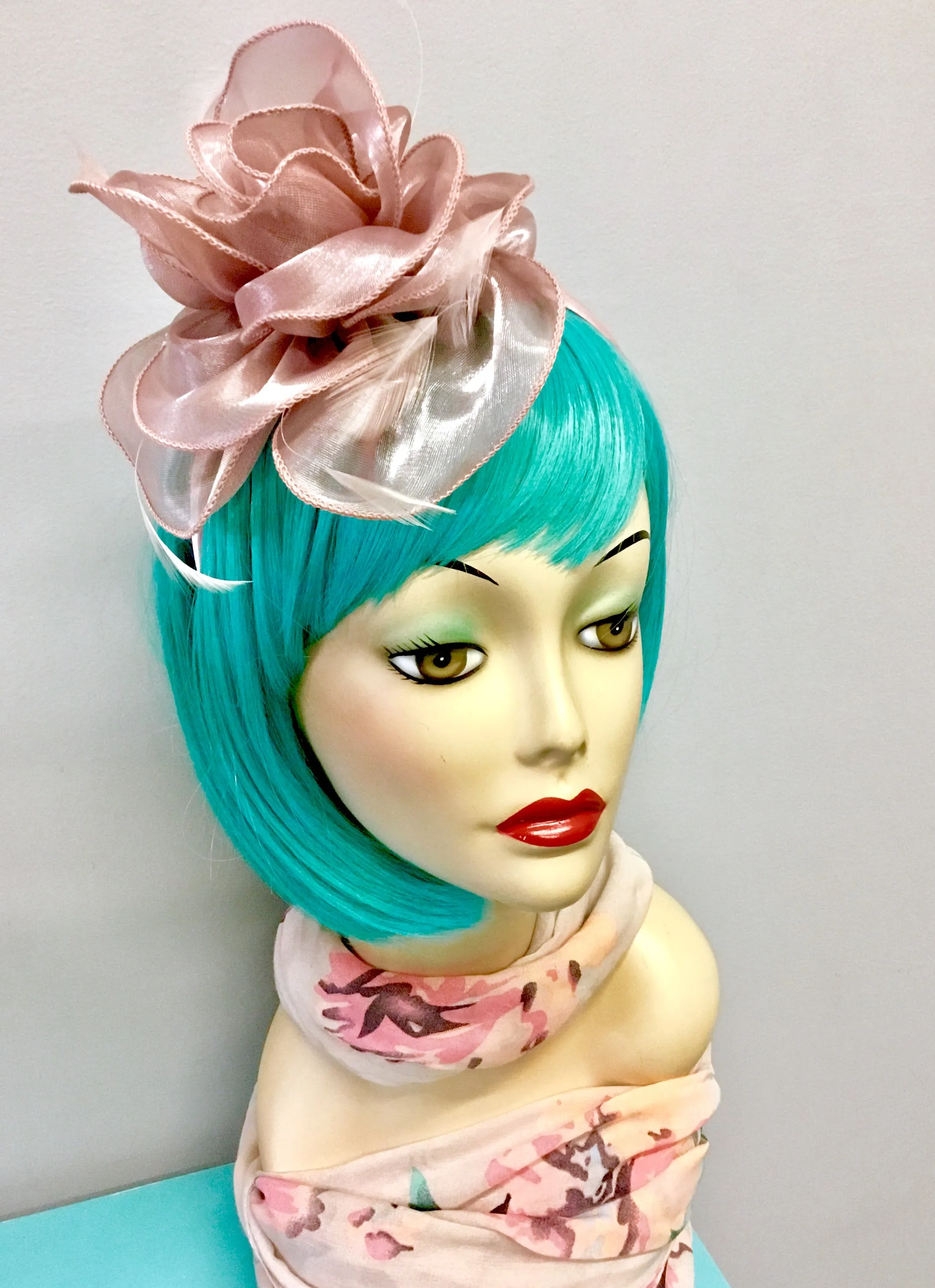 Scala Rose Organza Fascinator