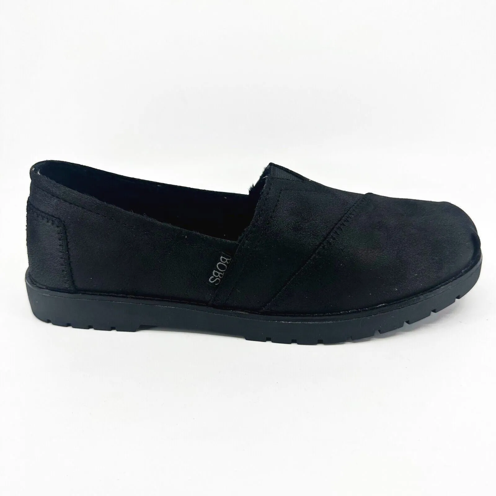 Skechers Bobs Chill Lugs Urban Spell Black Womens Memory Foam Comfort Shoes