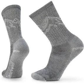Smartwool Hike Classic Edition Light Cushion Mountain Pattern Crew Socks