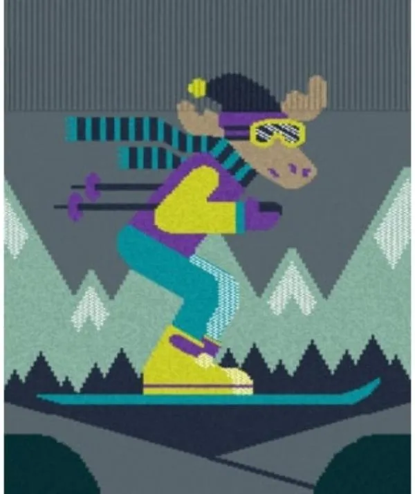 Smartwool Kids Wintersport Full Cushion Moose OTC Socks