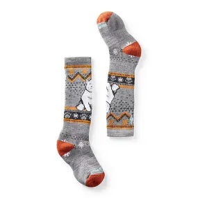 Smartwool Kids' Wintersport Full Cushion Polar Bear Pattern Over The Calf Socks - Full Cushion