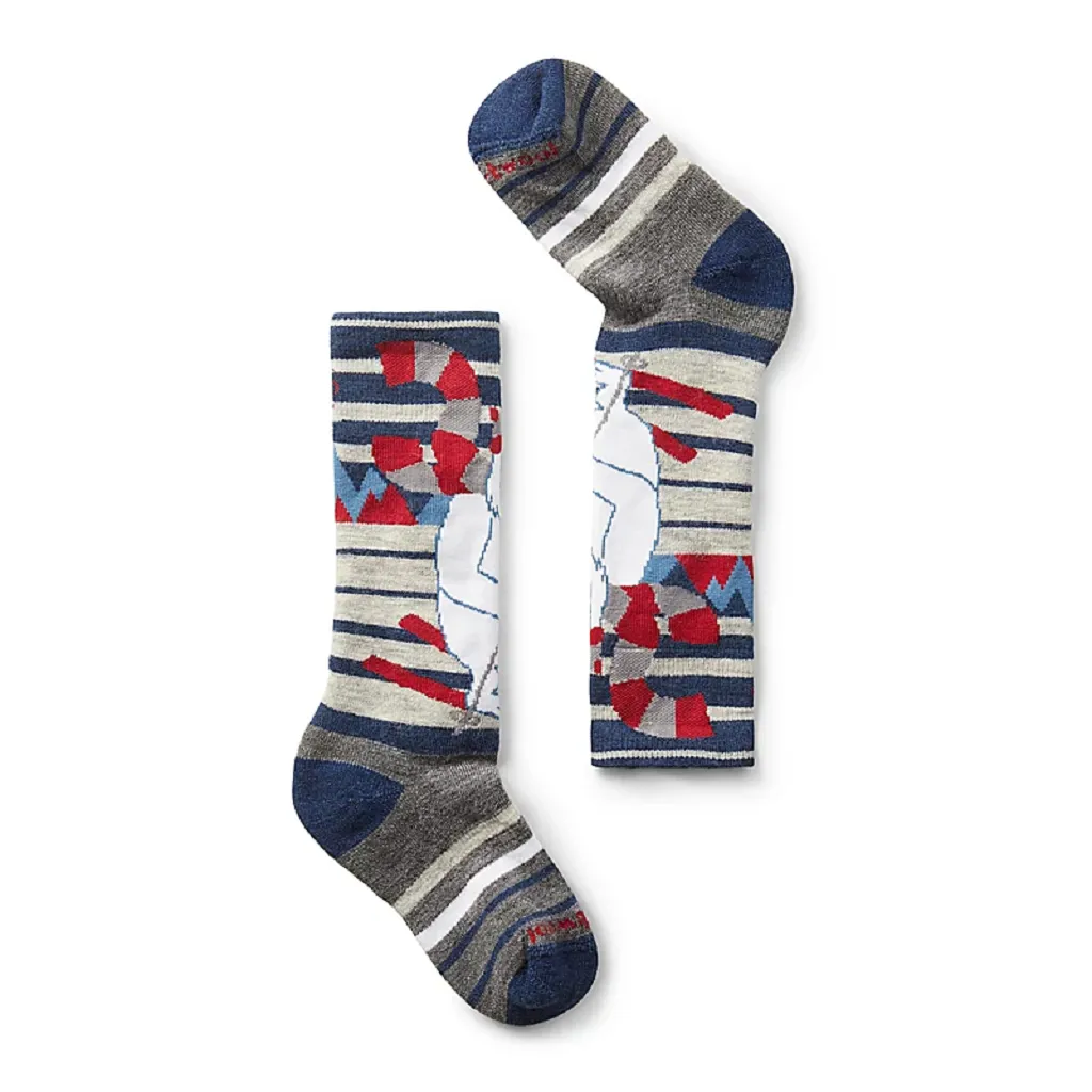 Smartwool Kids' Wintersport Full Cushion Yeti Pattern Over The Calf Socks - Full Cushion