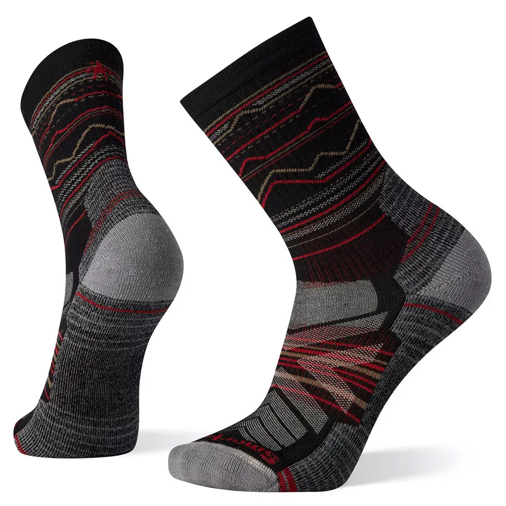 Smartwool Men's Hike Mountain Range Pattern Crew Socks