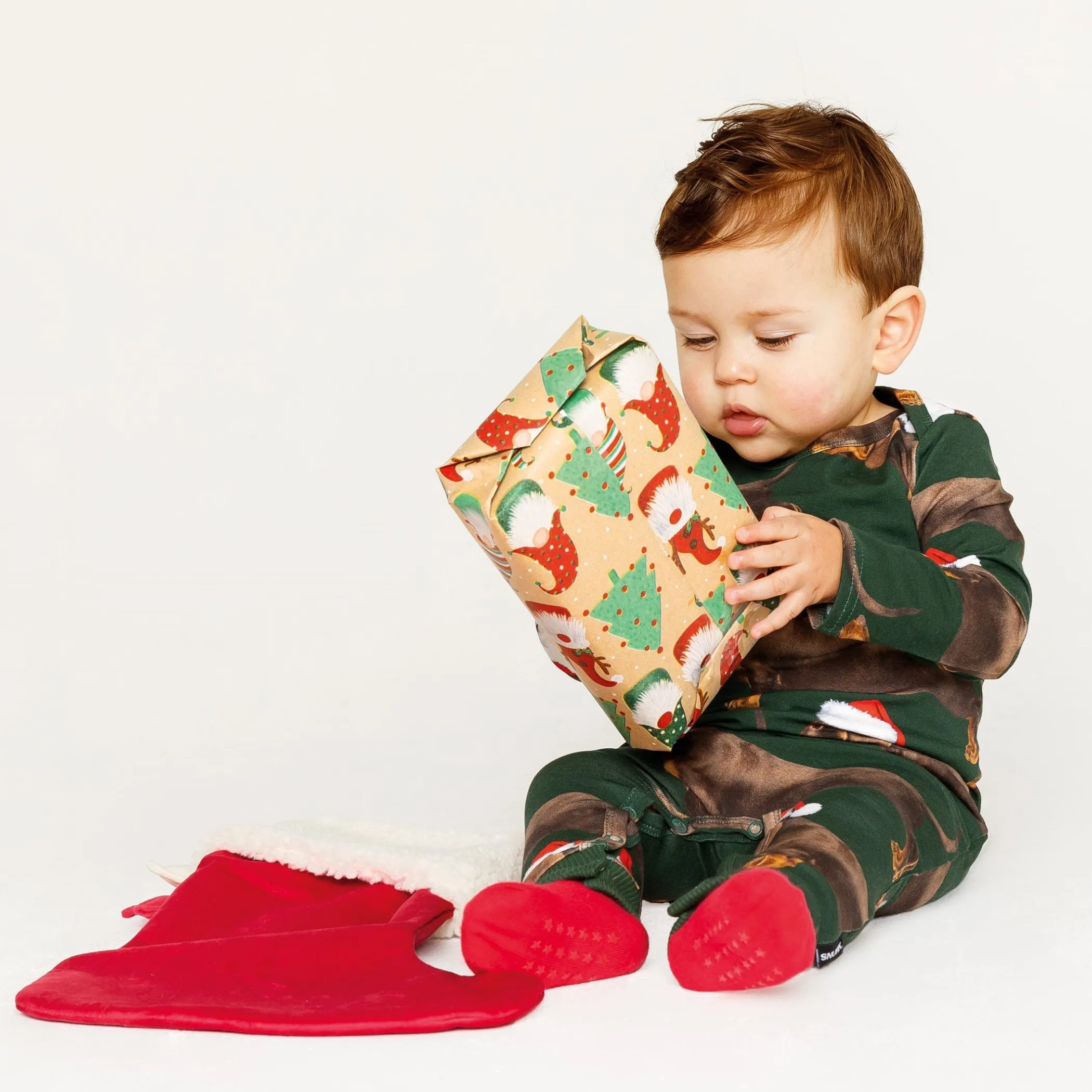 SNURK james xmas jumpsuit baby