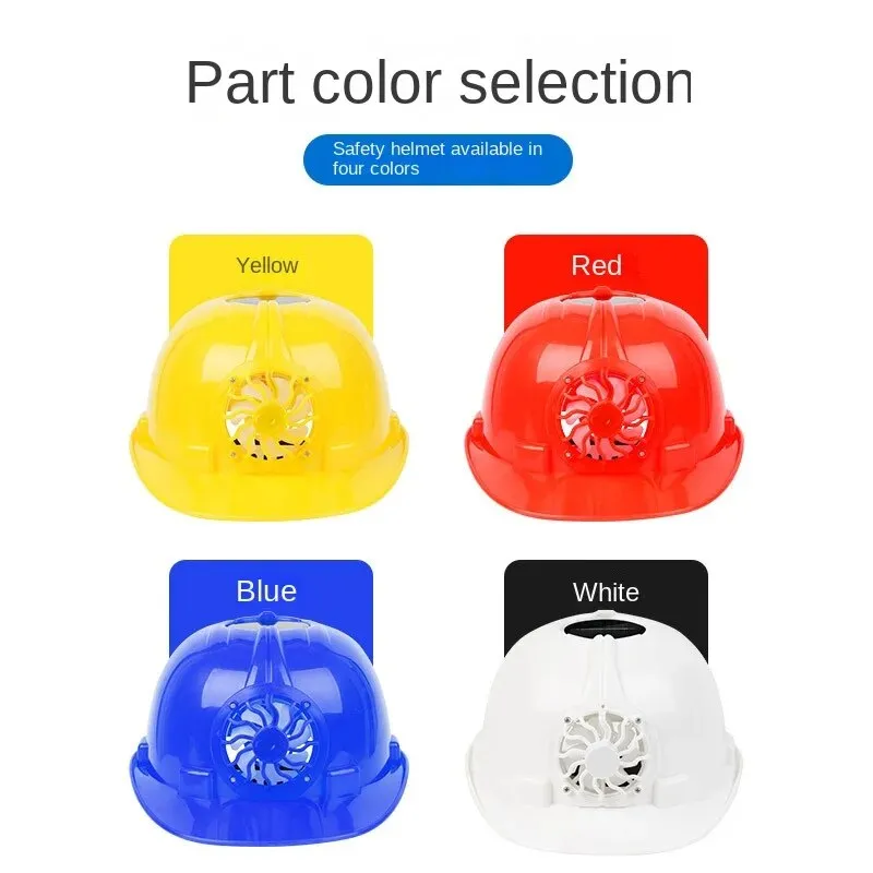 Solar Power Fan Helmet