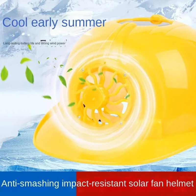 Solar Power Fan Helmet