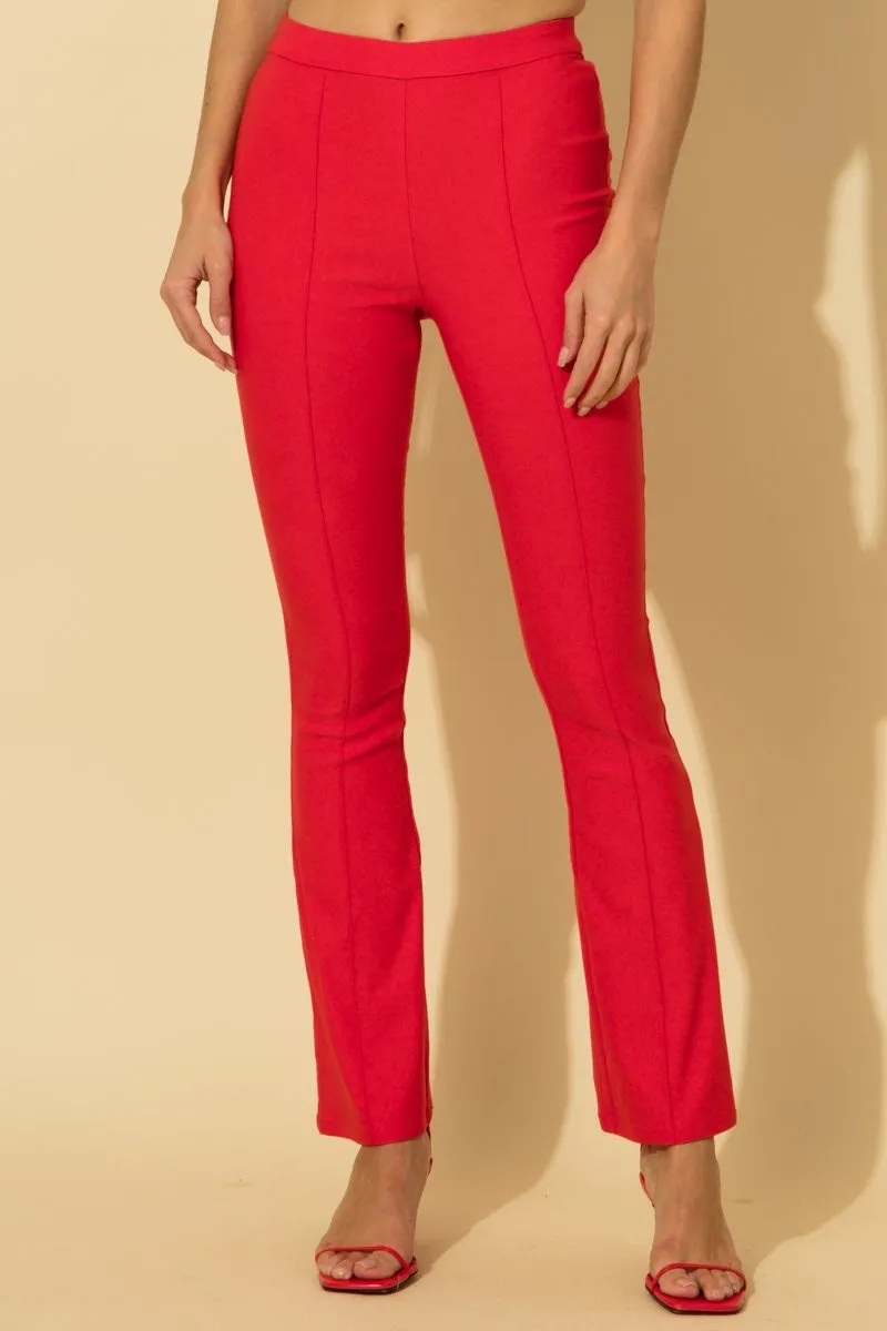 Stretch High Waist Flare Pants
