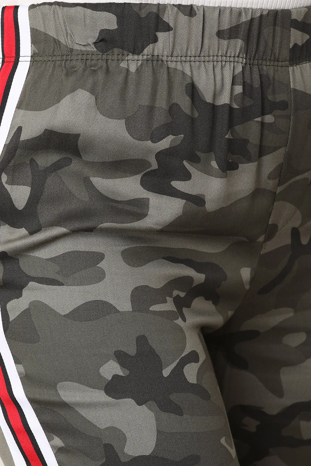 Striped Side Camo Jogger Pants