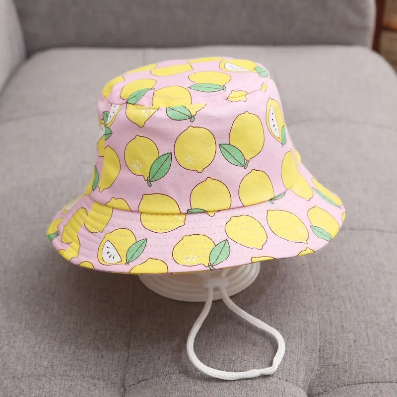 Summer Baby Sun Hat Children Outdoor Anti UV Protection Beach Caps Fishing Bucket Hats Kids Boy Girl Cartoon Fisherman Hat