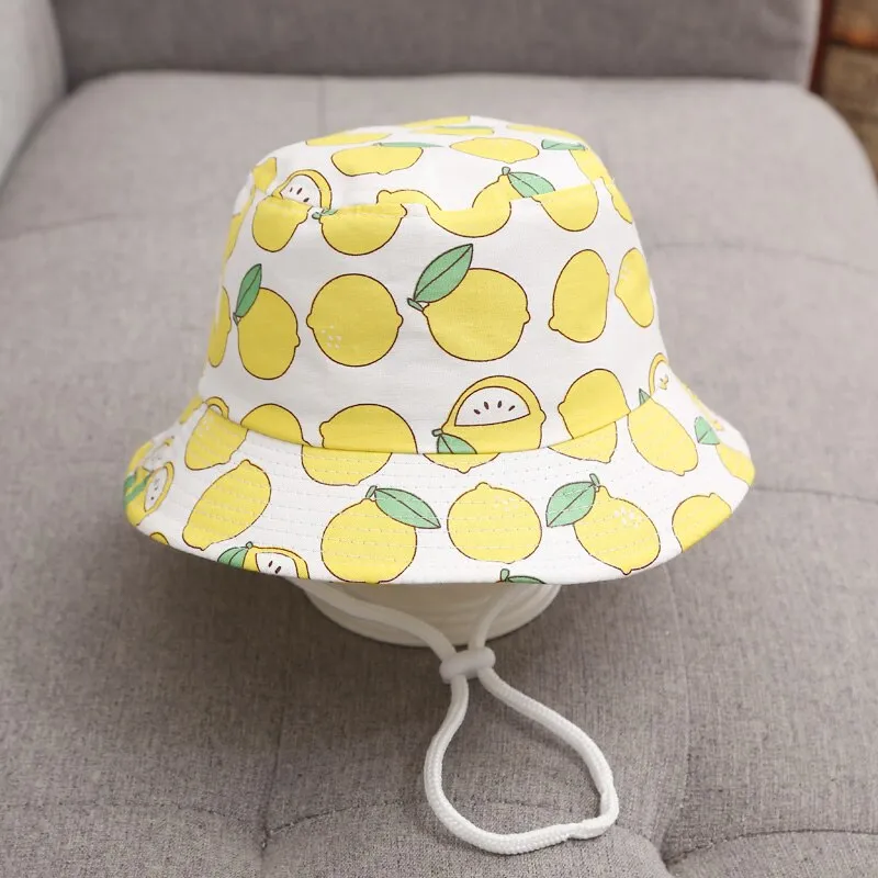 Summer Baby Sun Hat Children Outdoor Anti UV Protection Beach Caps Fishing Bucket Hats Kids Boy Girl Cartoon Fisherman Hat