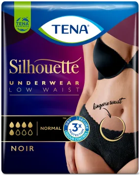 TENA Lady Silhouette Pants - Normal - Low Waist - Noir - Medium - Pack of 10
