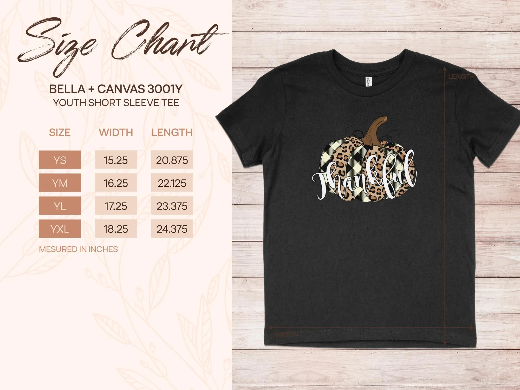 Thankful Cheetah Pumpkin Shirt, Tank, Sweatshirt & Matching Family Shirts. Perfect for a Fall or Thanksgiving Gift