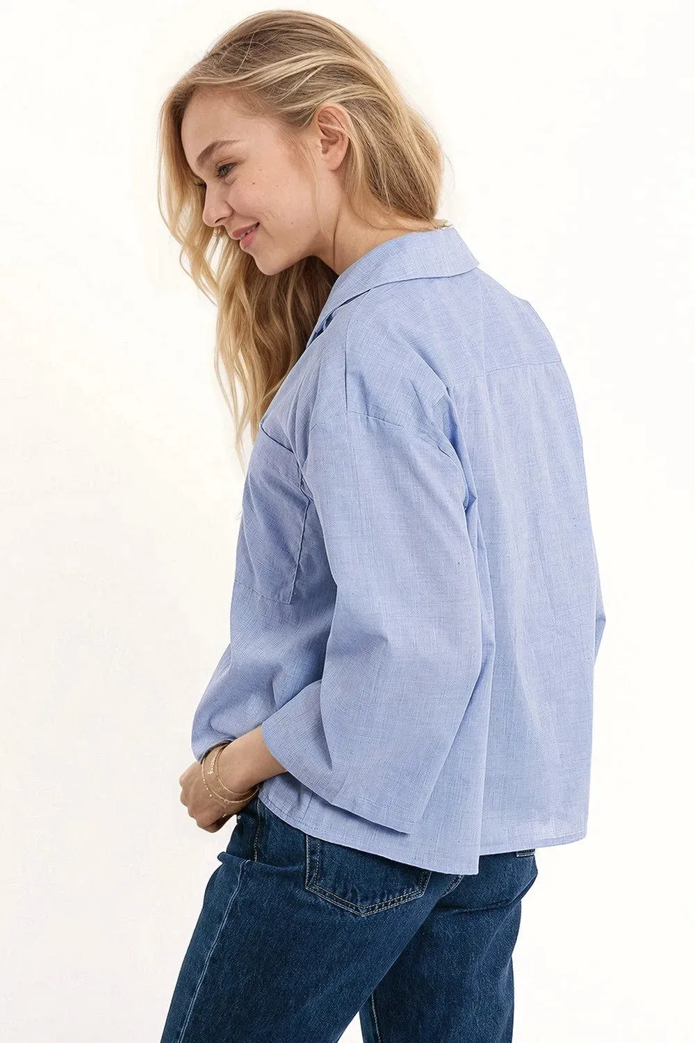 The Azure Polo Button Down
