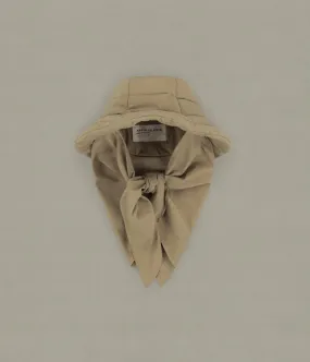 The Snug-Scarf Bucket Hat, Beige