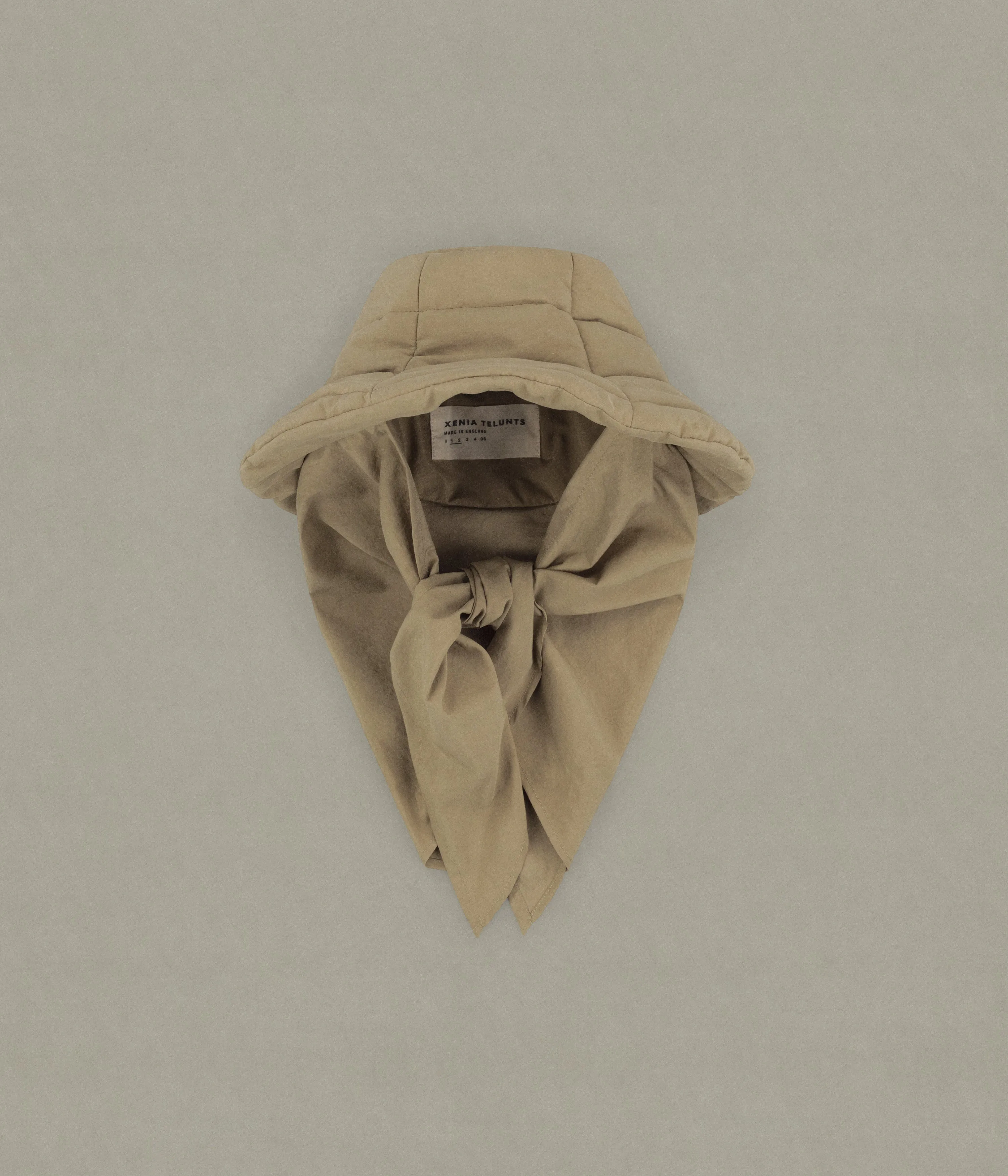 The Snug-Scarf Bucket Hat, Beige