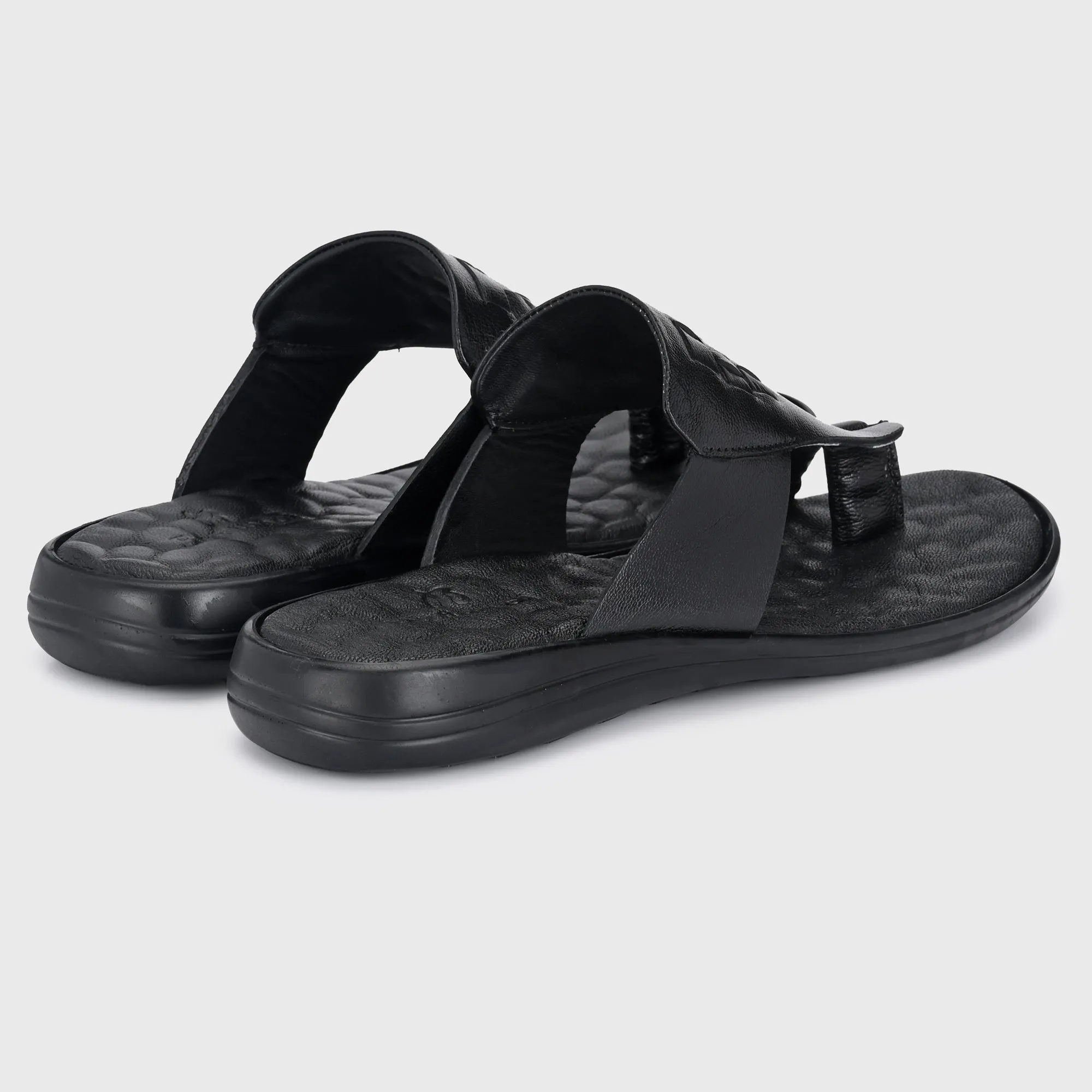 Timeless Elegance Leather Slippers for Men