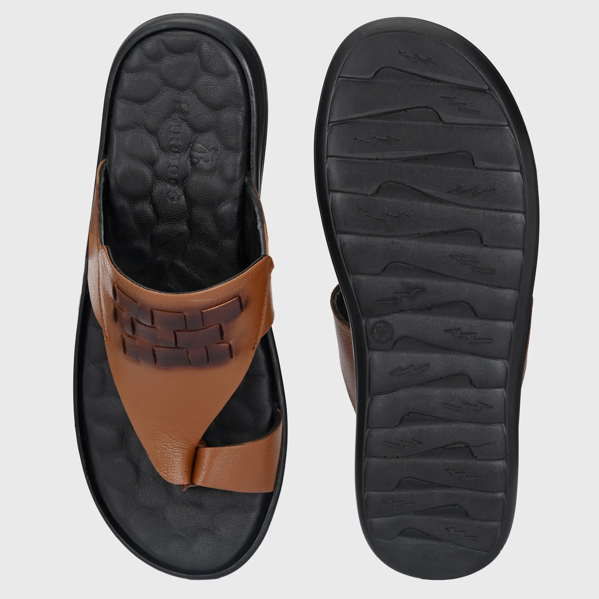Timeless Elegance Leather Slippers for Men