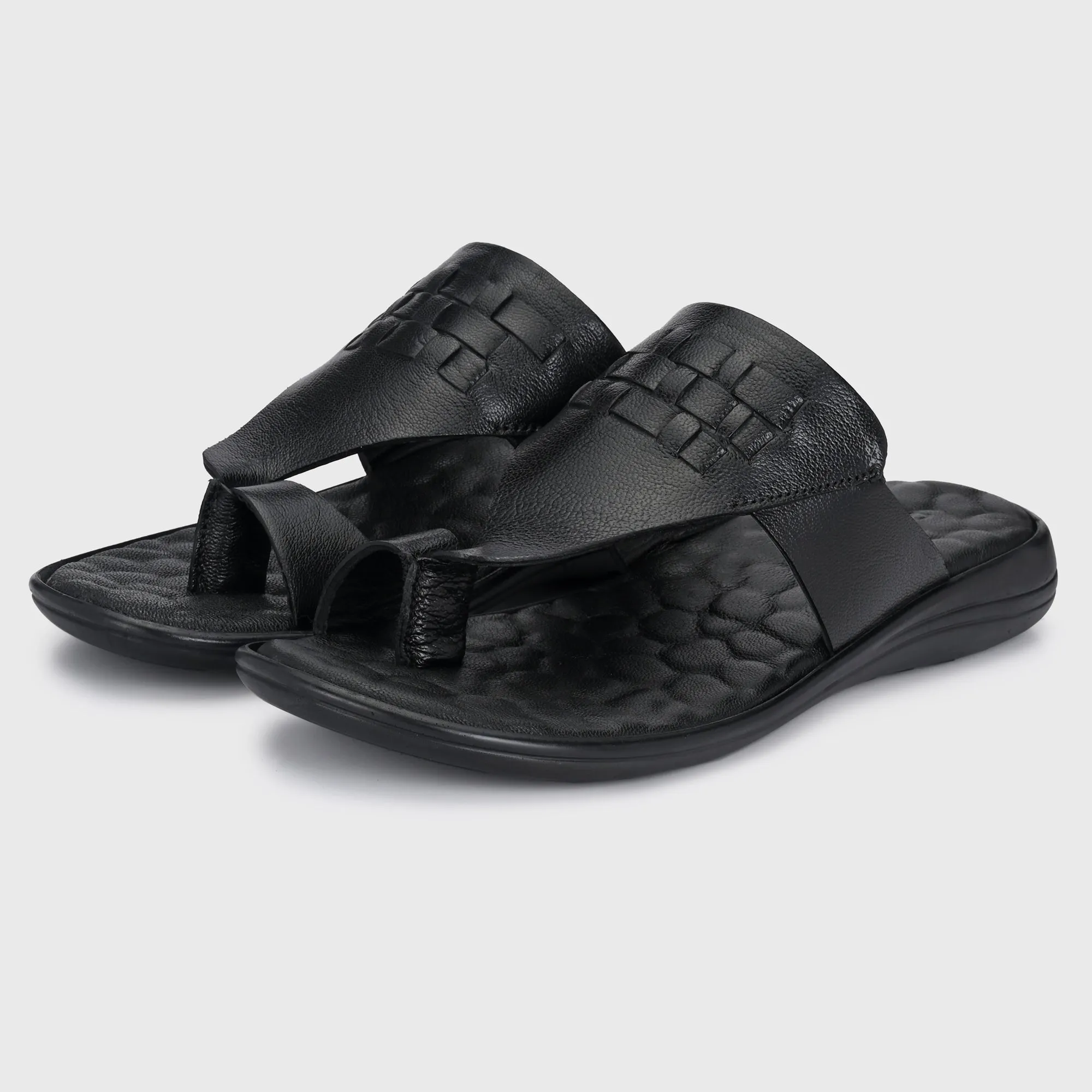 Timeless Elegance Leather Slippers for Men