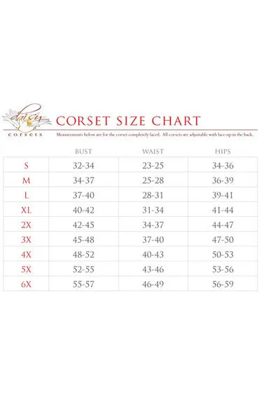 Top Drawer 4 PC Pin-Up Cop Corset Costume