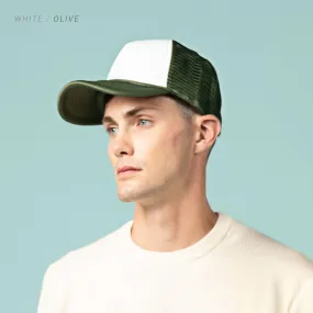 Two-Tone Mesh Trucker Hat