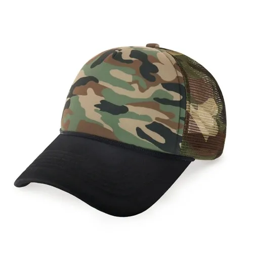 Two-Tone Mesh Trucker Hat