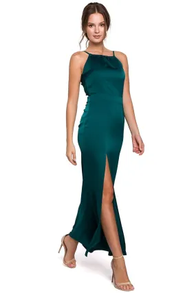 Ultra feminine halter neck party dress