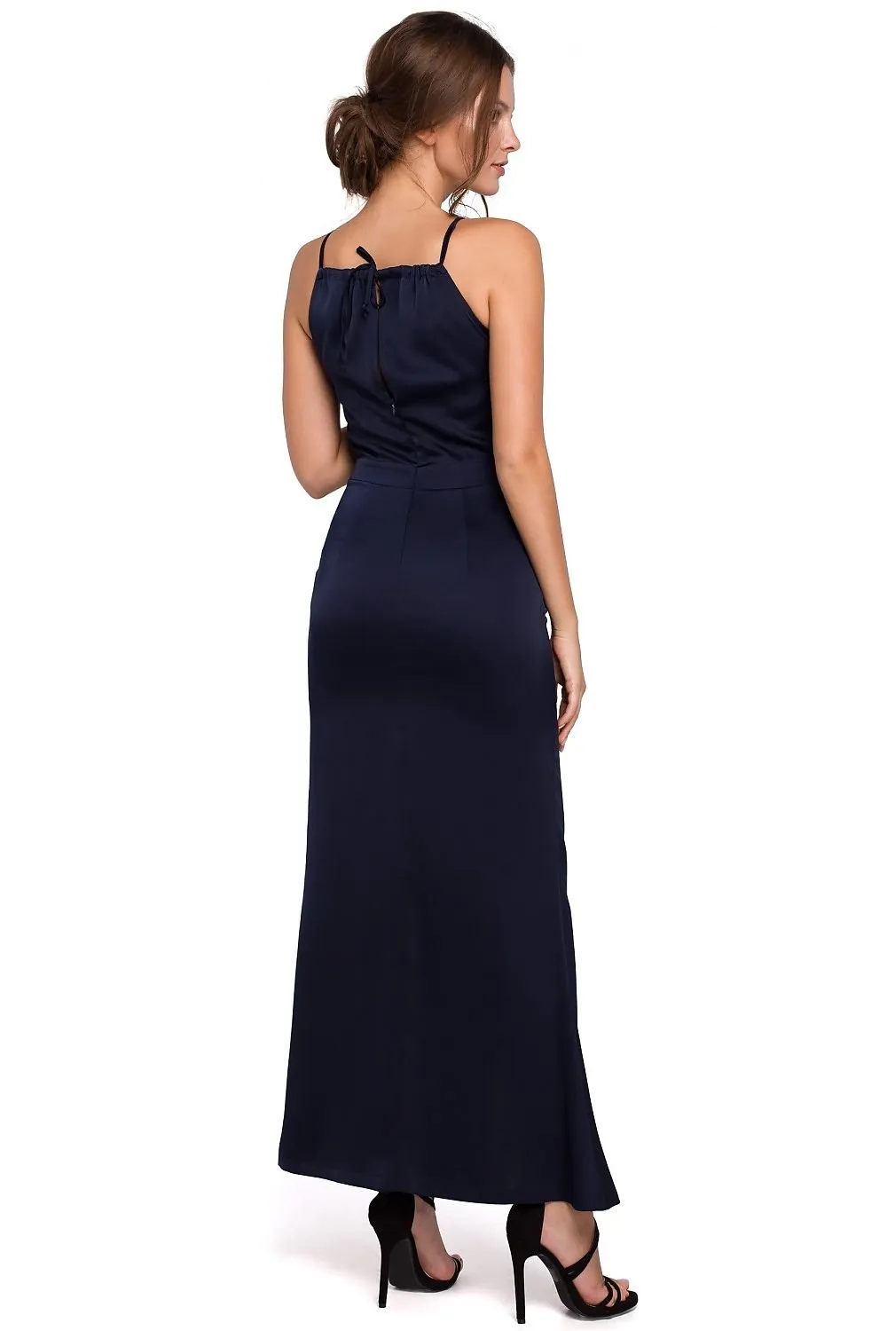 Ultra feminine halter neck party dress