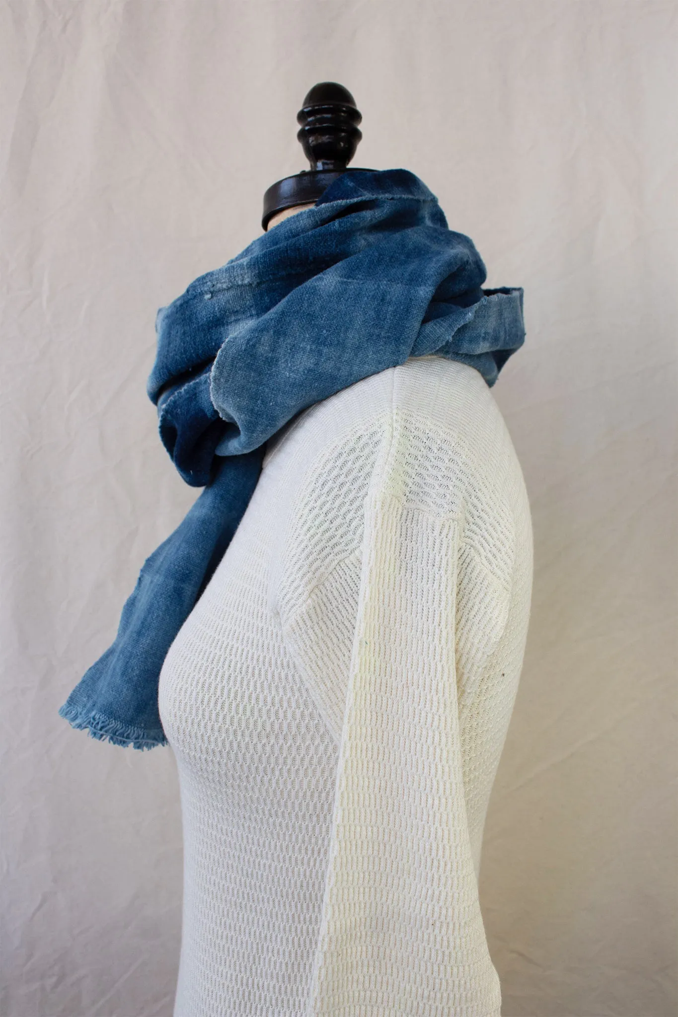 Vintage Indigo Dyed Scarf