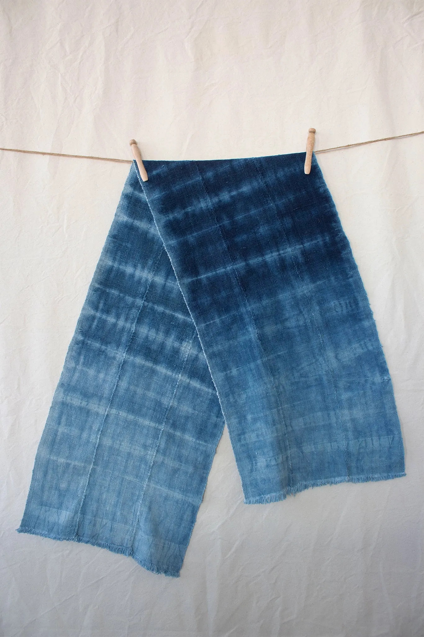 Vintage Indigo Dyed Scarf