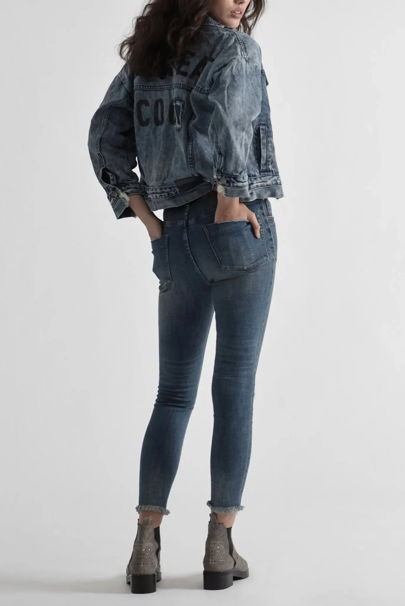 VINTAGE INDIGO HIGH WAIST FREEBIRDS JEANS