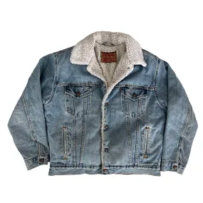 Vintage Sherpa Levis Denim Jacket M