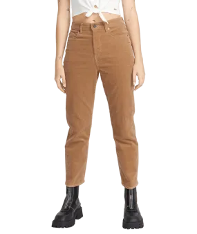 VOLCOM Women's Stoned Straight Corduroy Pants Mocha