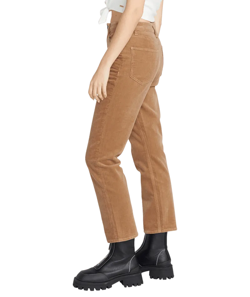 VOLCOM Women's Stoned Straight Corduroy Pants Mocha