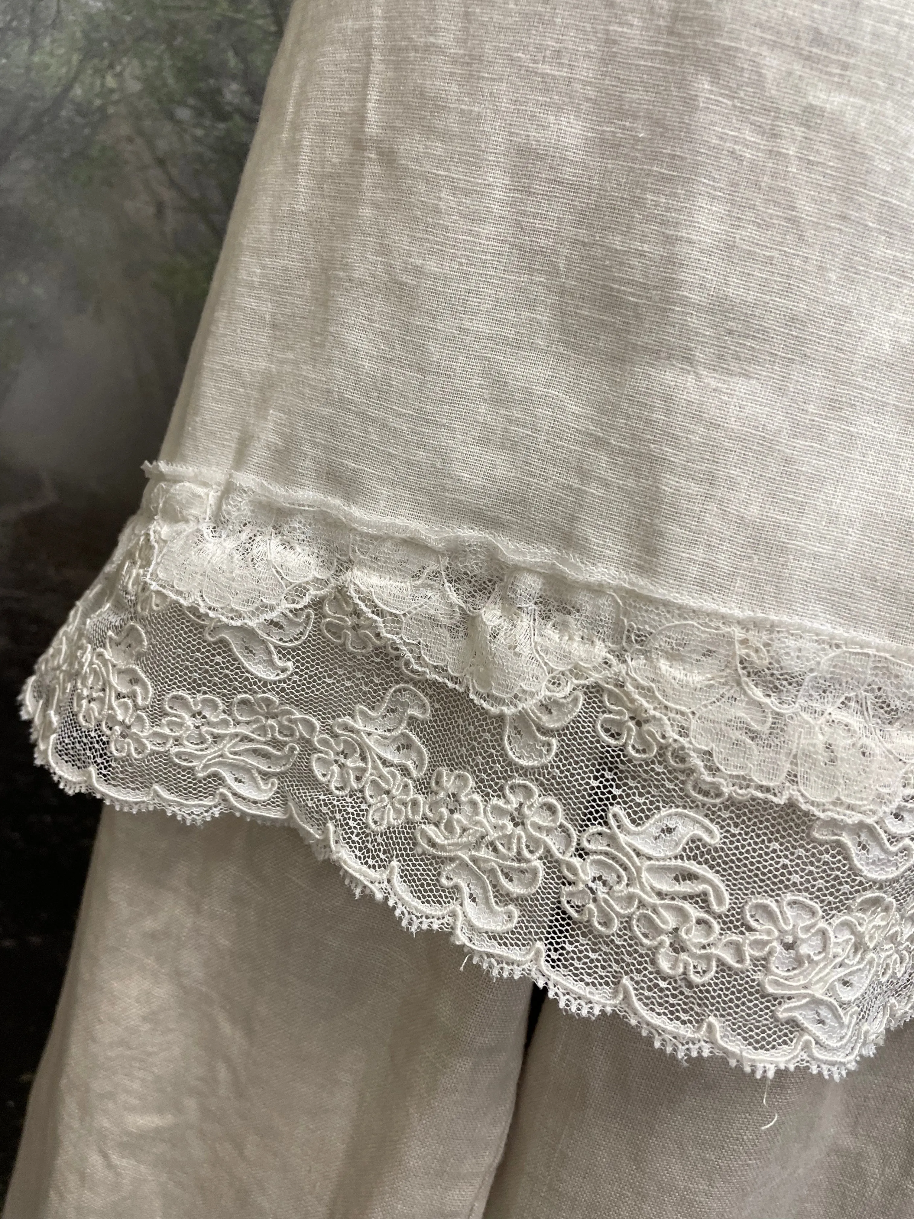 White linen cami