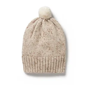 Wilson   Frenchy Knitted Hat - Almond Fleck