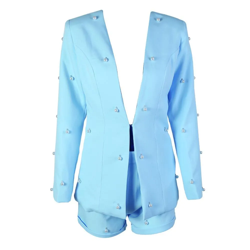 Women Long Sleeve Button Set