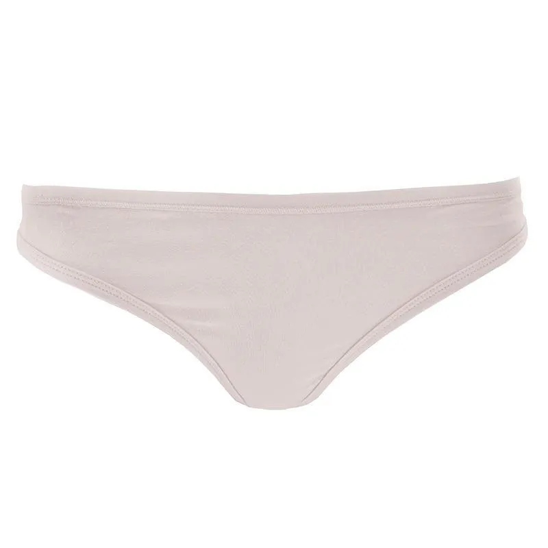 Women's Solid Bamboo Thong Underwear - Baby Rose