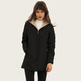 Women's Winter Casual Hooded Zipper Parka