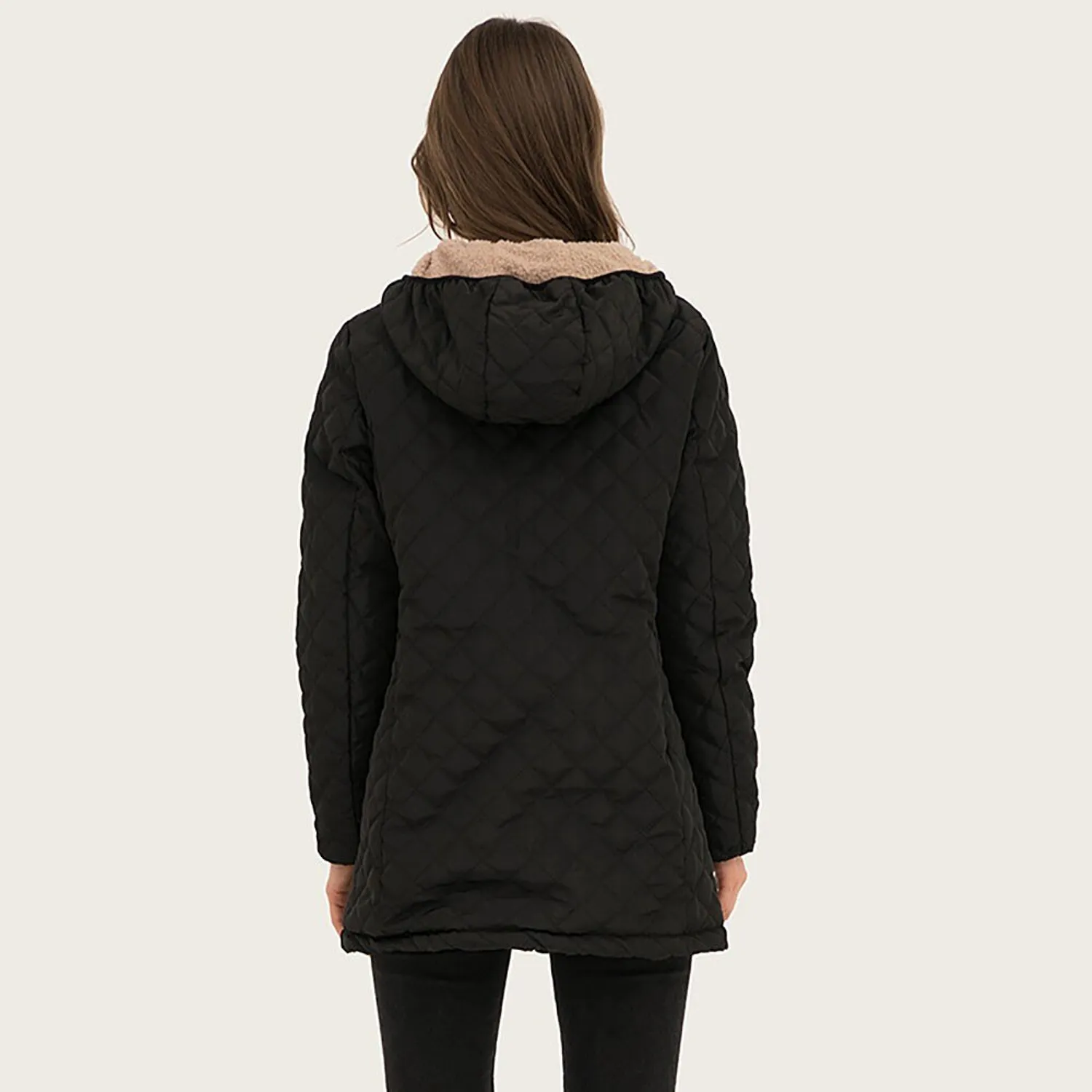 Women's Winter Casual Hooded Zipper Parka